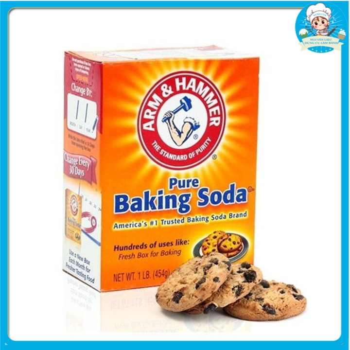 Baking soda muối nở arm 454gram cao cấp baking soda đa công dụng làm bánh, chăm sóc da