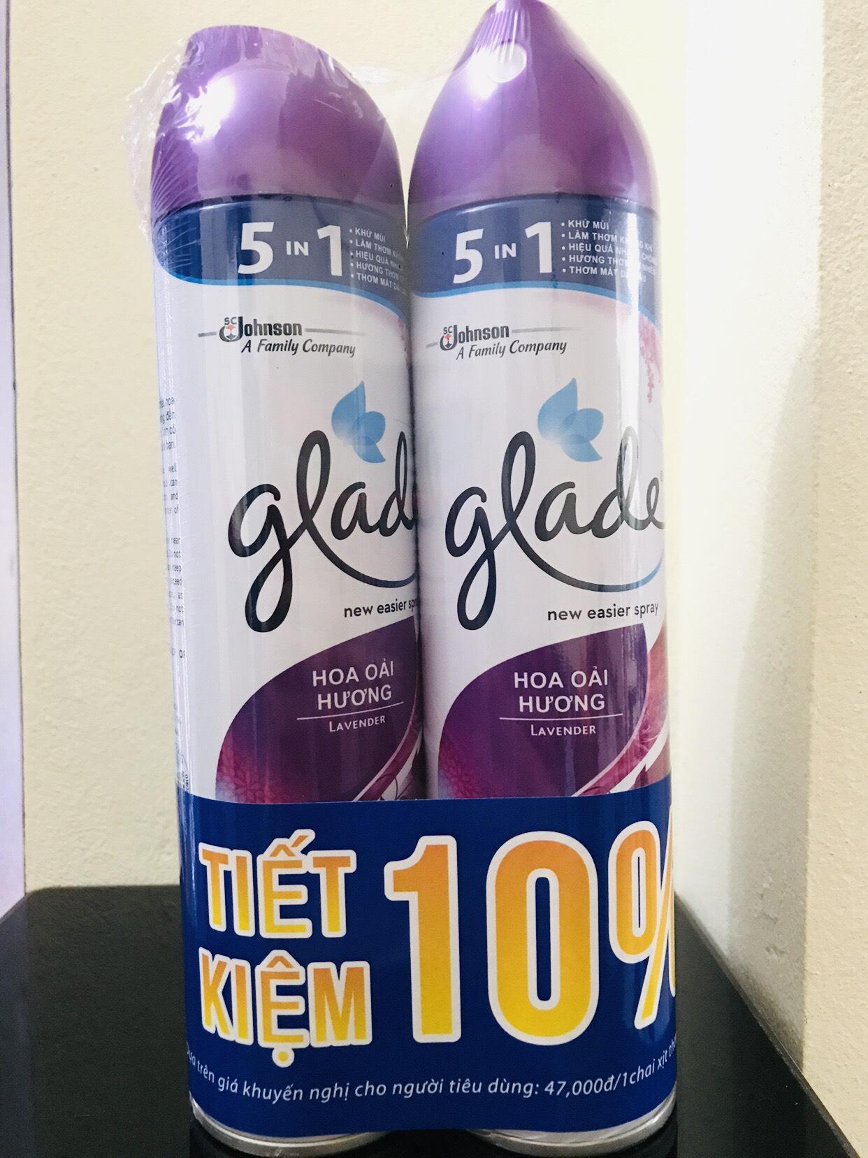 [HÀNG THÁI] COMBO 2 CHAI XỊT THƠM PHÒNG GLADE HOA OẢI HƯƠNG 280G