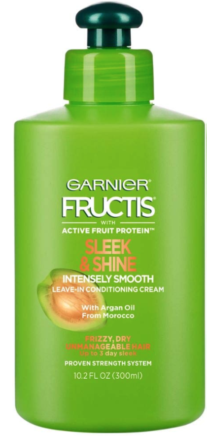 Kem ủ giúp mượt tóc Garnier Fructis Sleek & Shine Intensely Smooth Leave-In Conditioning Cream 300ml (Mỹ)
