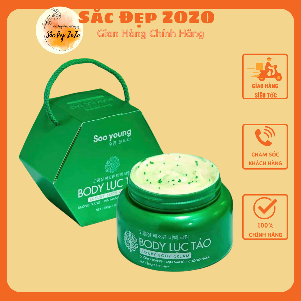 Kem Body Tảo Lục xanh SOO YOUNG MẪU MỚI