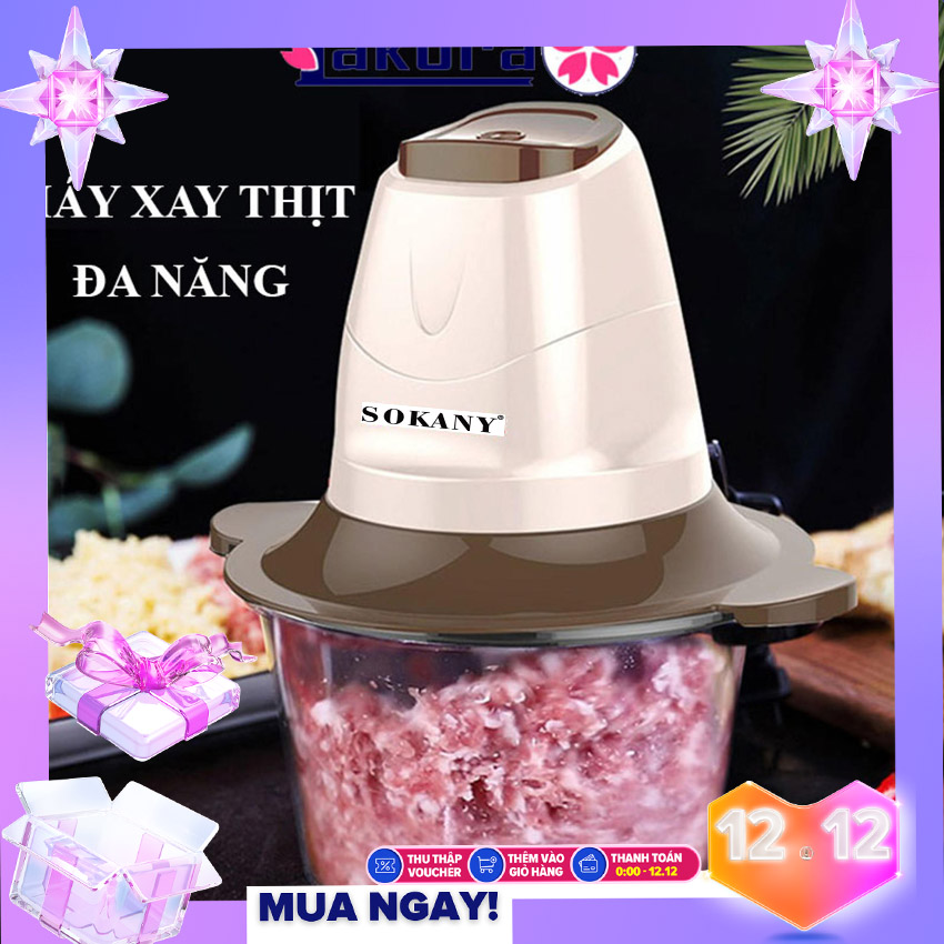Máy Say Sinh Tố Cao Cấp 2 Tốc Độ ,Máy Say Sinh Tố SOKANY LB7005 Dung Tích 2.0L ,Công Suất 650W , 2 Lưỡi Dao Kép,Cối Inox Cao Cấp Chống Rơi Vỡ ,Không Han Gỉ Có Thể Xay Nhuyễn Thịt ,Cá,Xay Đá ,Xay Cá ,Xay Thực Phẩm.