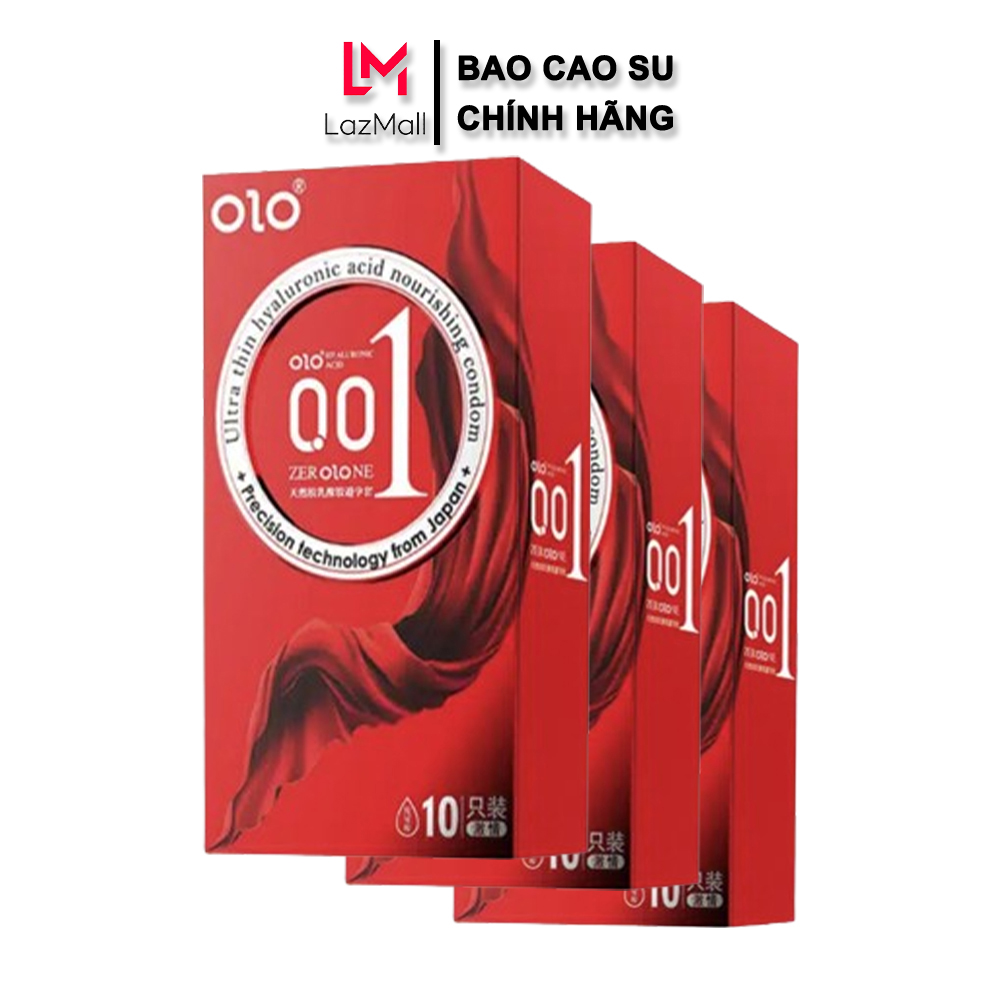 Bao cao su olo thin 001 square red