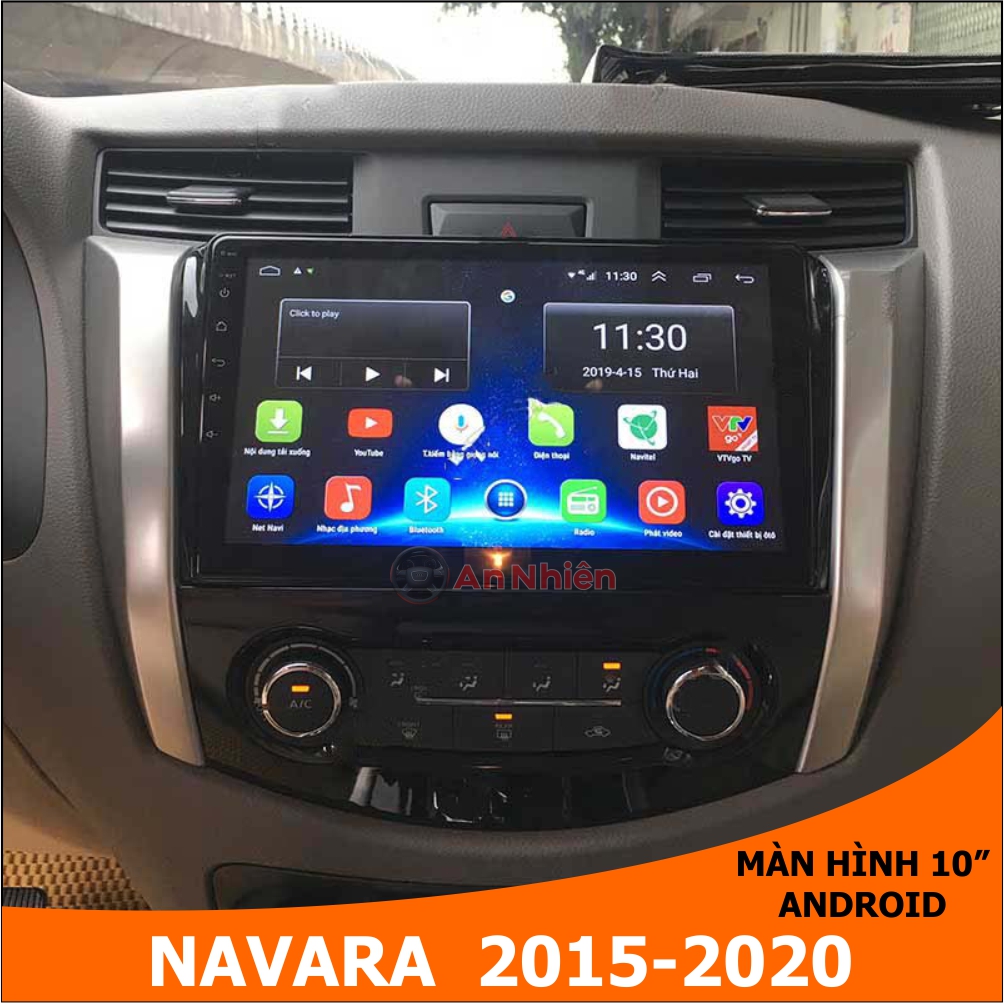 [Kho Hải Phòng] Màn Hình Android 10 inch Cho Xe NAVARA - Có GPS Chỉ Đường Bằng NaviTel, điều khiển giọng nói, điều khiển vô lăng, Xem Camera Lùi - Đầu DVD Android Có Tiếng Việt, Tặng Kèm Mặt Dưỡng Giắc Zin Cho X