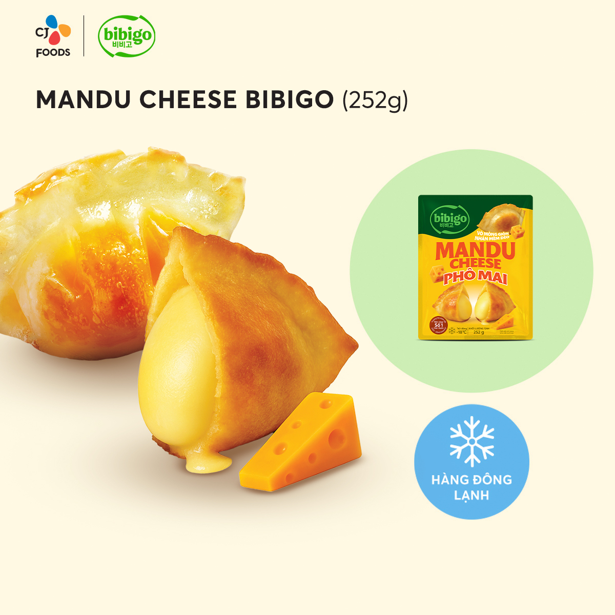 [Fast Delivery] Mandu Cake with Cheese Filling, 252g Pack (28 Cakes)