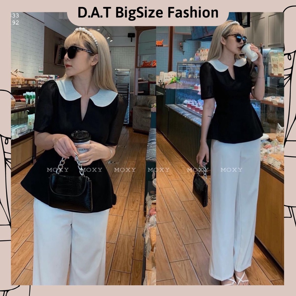 Áo Peplum Cổ V Thiết Kế Bigsize Dành Cho Người Béo ( Đủ Size 55-90Kg ) |  Lazada.Vn