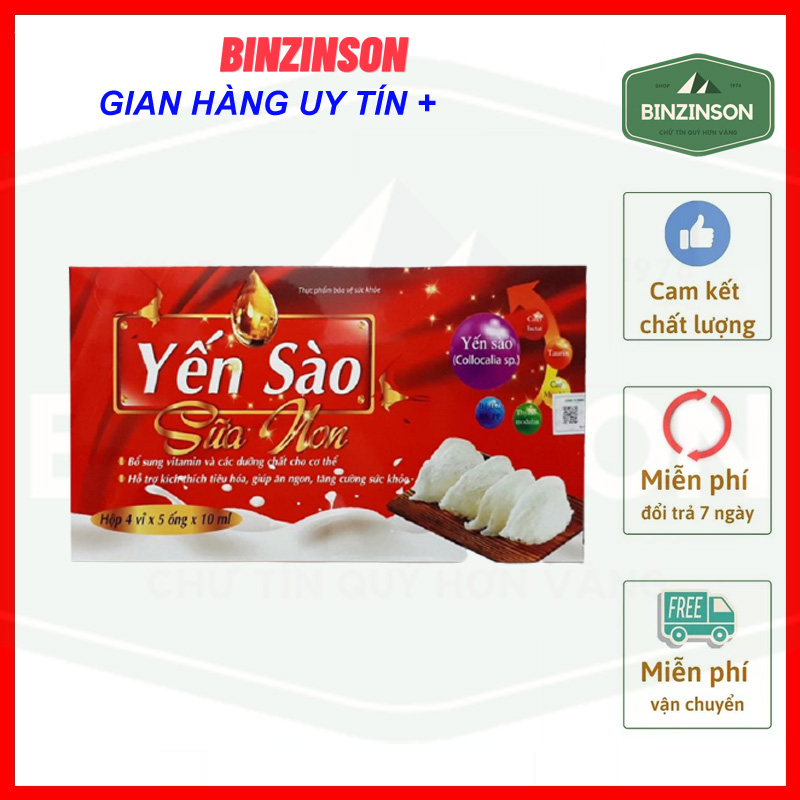 Siro Yến Sào Sữa Non giúp ăn ngủ ngon tiếu hóa tốt tăng cường miễn dịch cho trẻ từ 6 tháng tuổi - BINZINSON