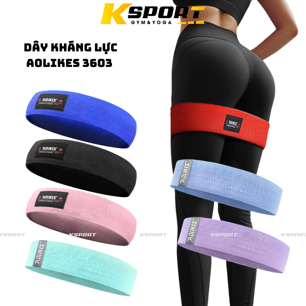 Dây kháng lực đàn hồi tập mông cao cấp aolikes 3603 siêu hót
