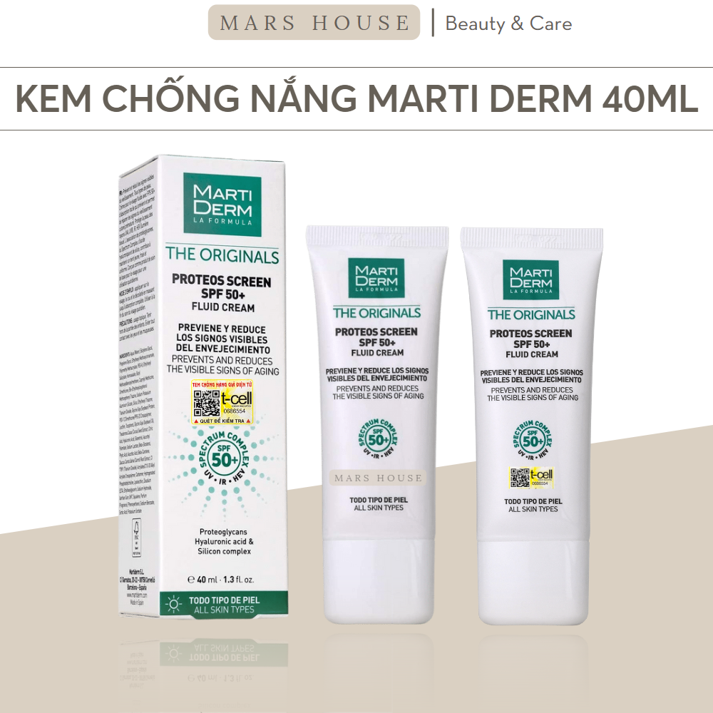 Kem Chống Nắng Phổ Rộng Bảo Vệ Toàn Diện Martiderm 40ml