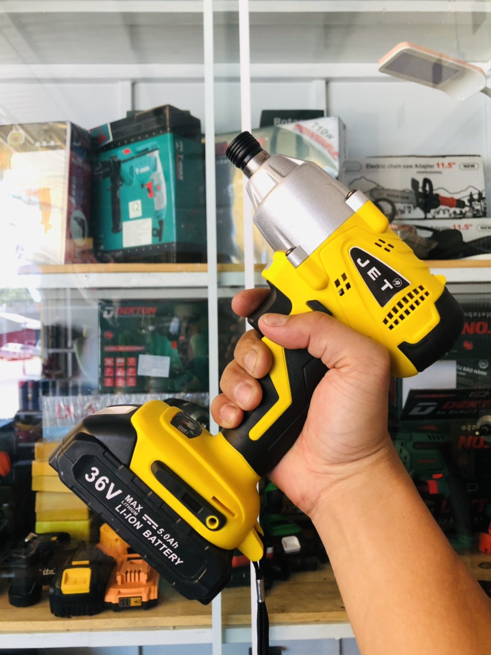 [NPS] Máy chuyên bắn tôn, vặn vít dùng pin JET nội địa Trung Quốc