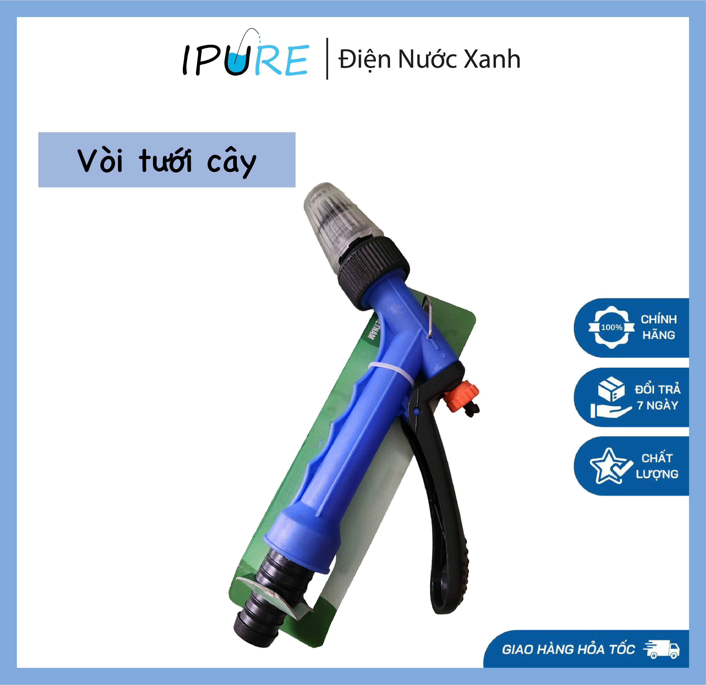 Vòi xịt tưới cây vòi phun 3 chế độ - dnx ipure