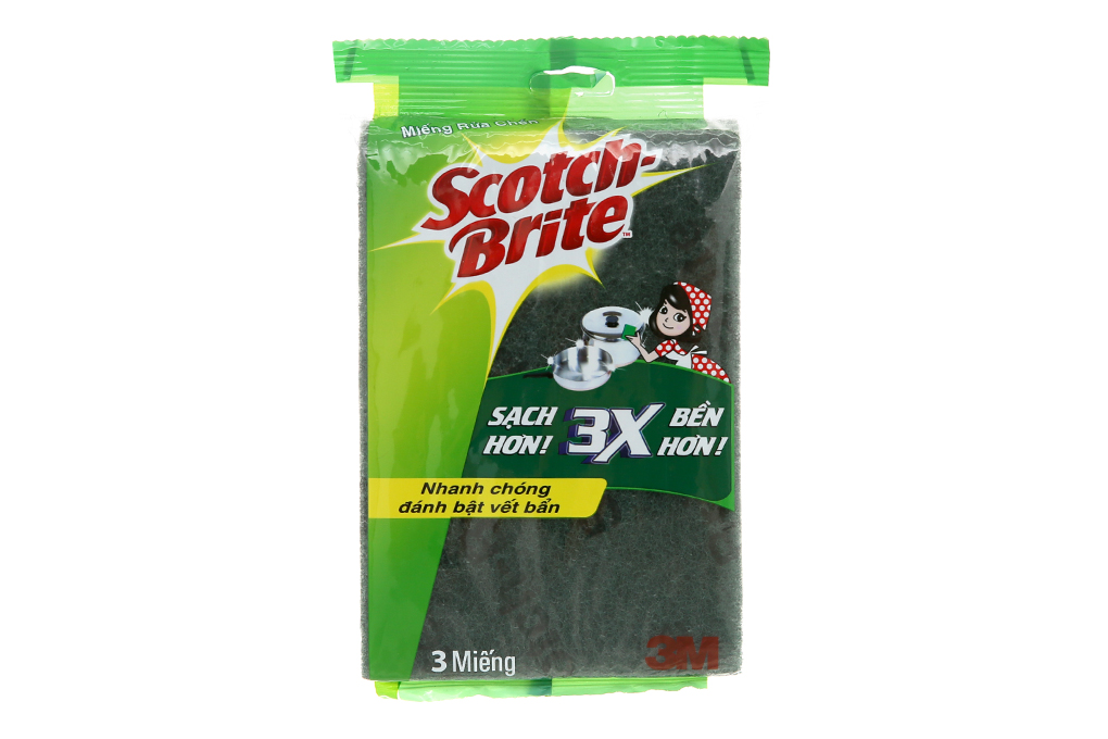 Miếng rửa chén sợi cước 3m scot eng120