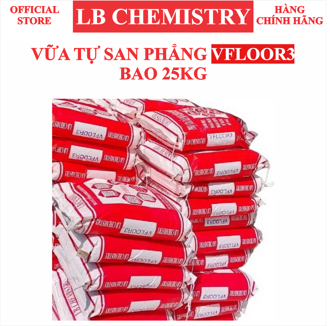 Vật liệu sữa chữa các bề mặt nền sàn nhà kho, nền đường bị bong tróc, lồi lõm cho bề mặt láng đẹp sau khi thi công VFLOOR3 (bao 25kg)