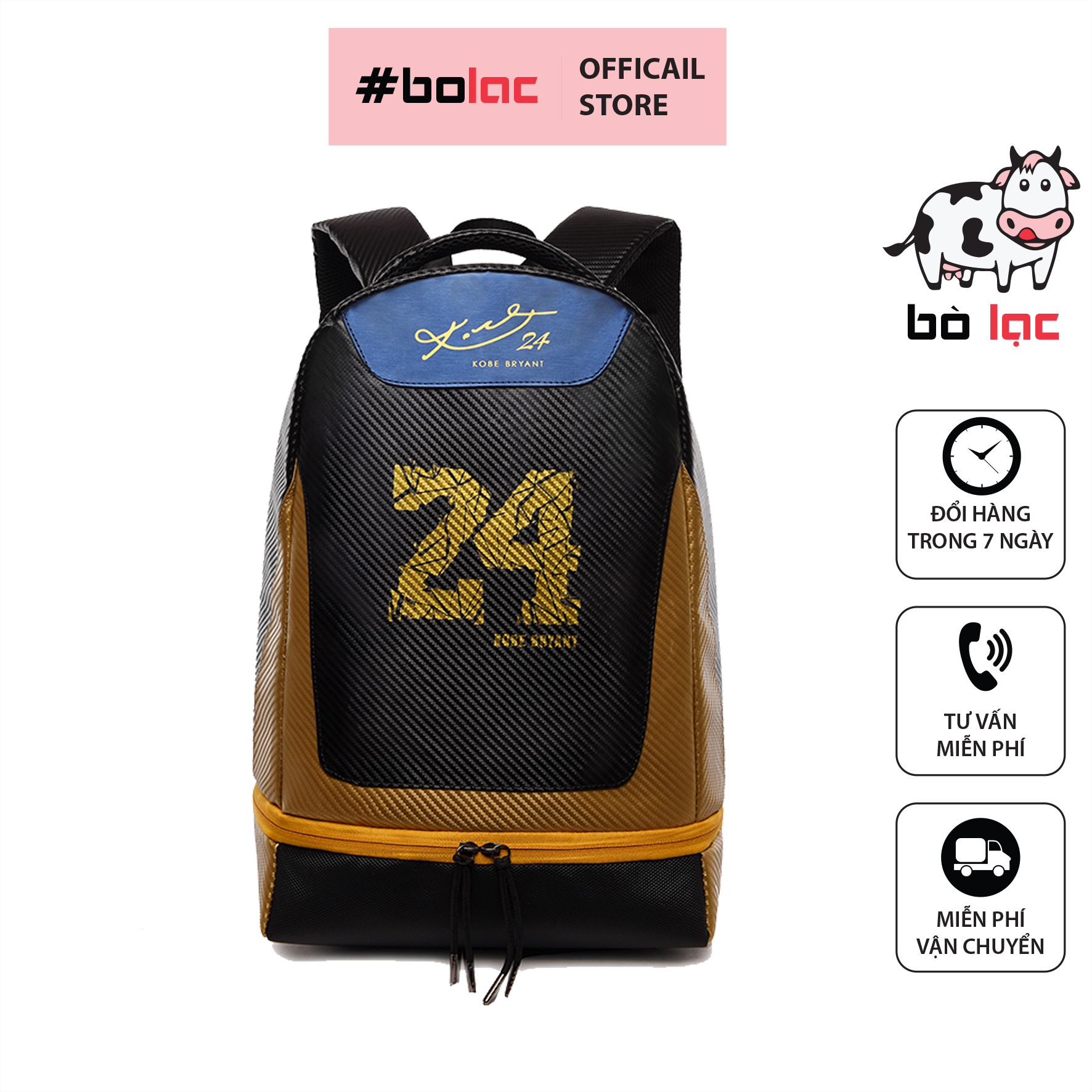 Balo bóng rổ nba 24 - logo kobe bryant