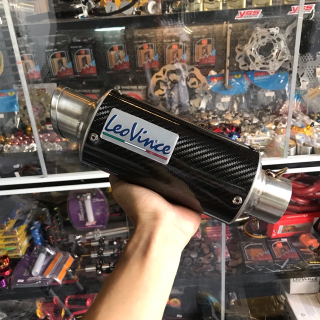 [HCM]Lon Pô Leovince Cabon Ngắn Gắn Mọi Loại Xe