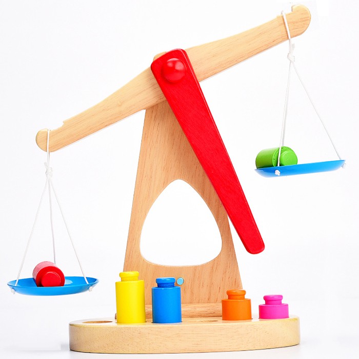 Đồ chơi gỗ cân thăng bằng phát triển tư duy montessori - đồ chơi thông minh cho bé
