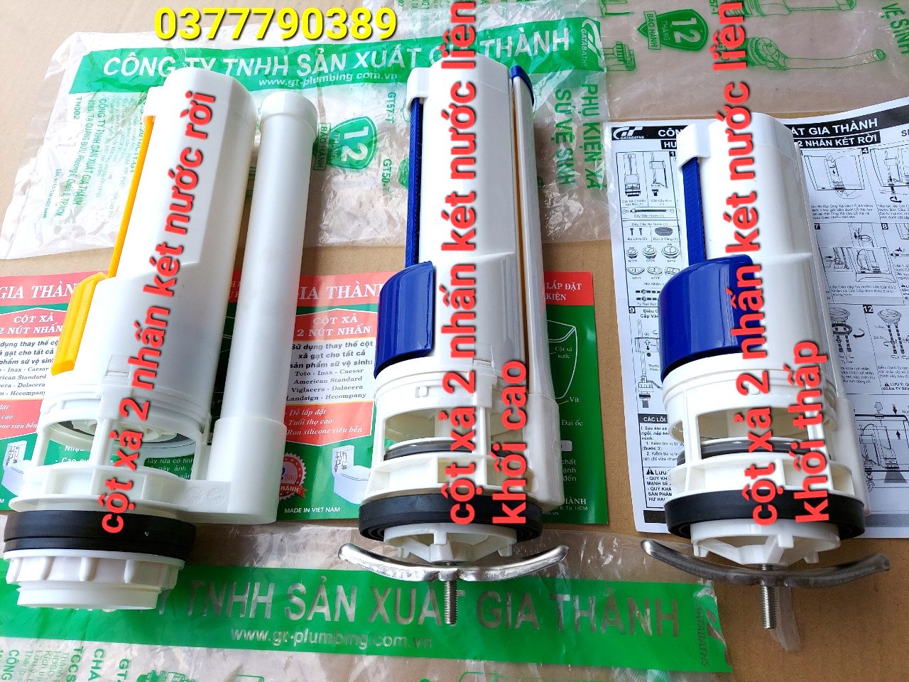 Bộ xả nước bồn cầu 2 nhấn