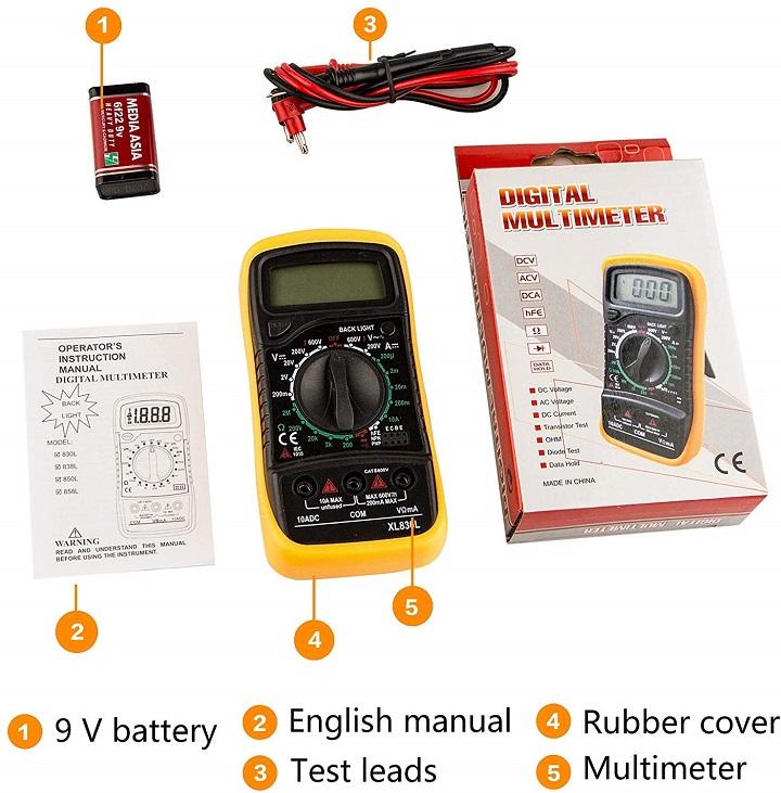 Xl830L Multimeter with Battery