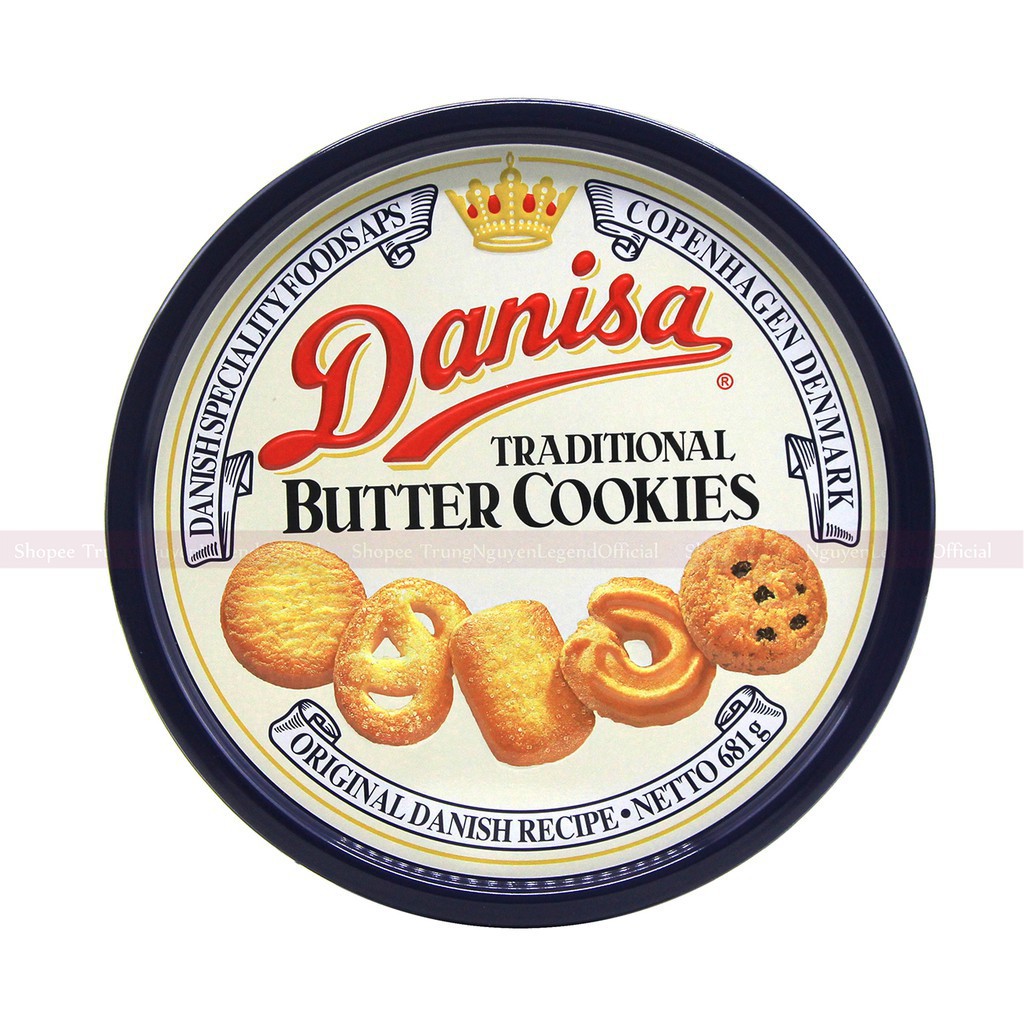 Bánh quy bơ Danisa hộp thiếc 3size