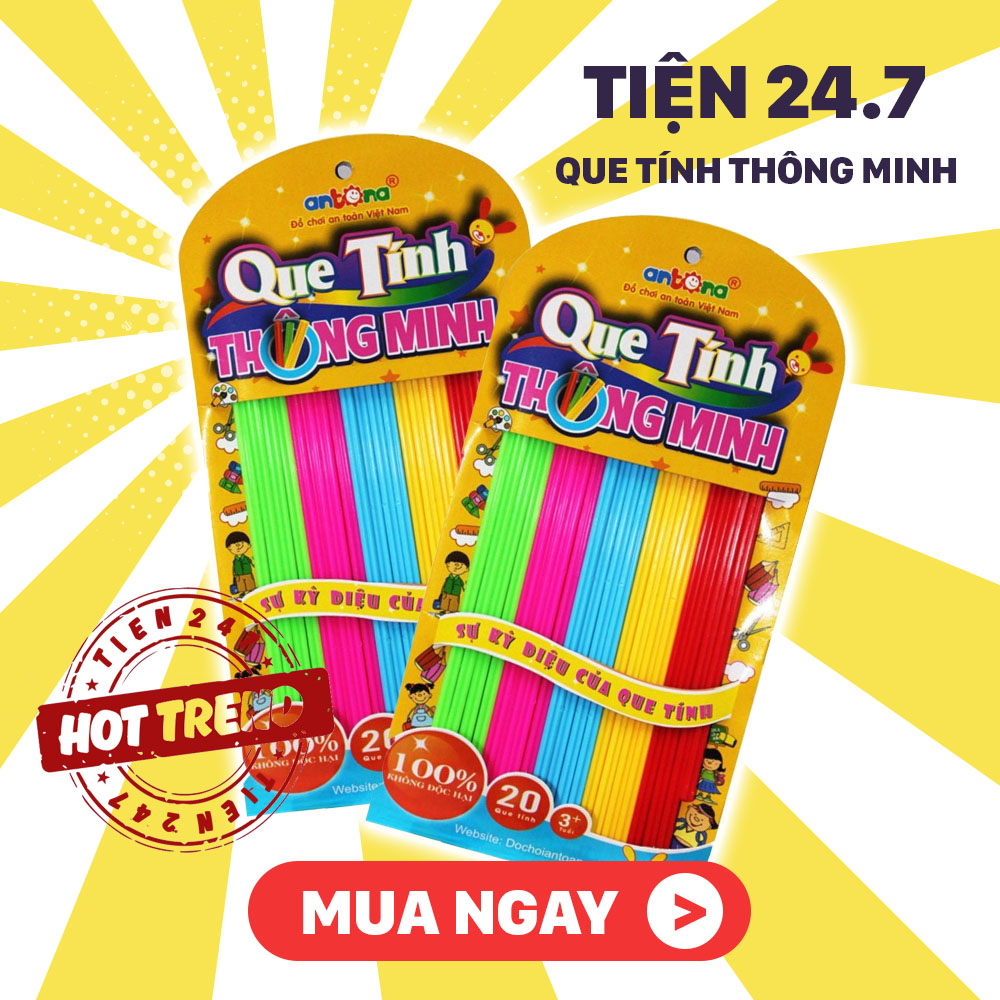 Que tính thông minh - Que tính số cho bé - Đồ chơi giáo dục - Đồ chơi kĩ năng cơ bản - tien247