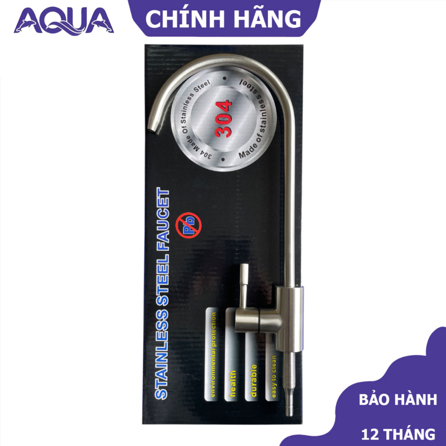 Vòi inox 304 máy lọc nước, vòi máy lọc nước ro - nano - uf - ion kiềm