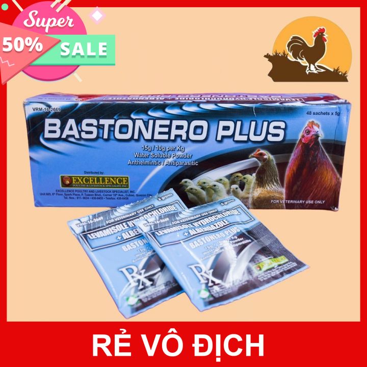 BASTONERO PLUS - sổ lãi cho gà con GÓI 5GAM/ 1 GÓI