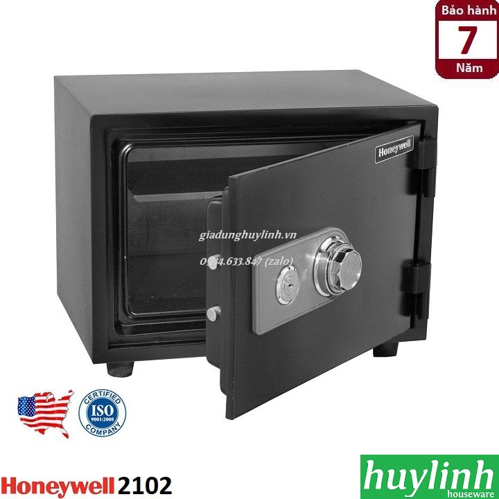 Két sắt khóa cơ chống cháy chống nước Honeywell 2102 - Thương hiệu Mỹ