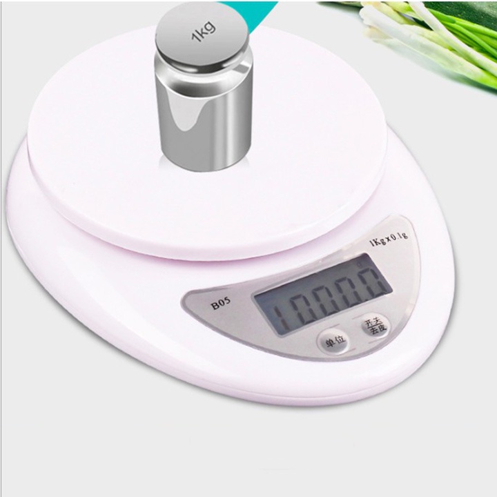 Cân điện tử nhà bếp mini electronic kitchen scale b05 cân thực phẩm 1g - 5kg kèm pin