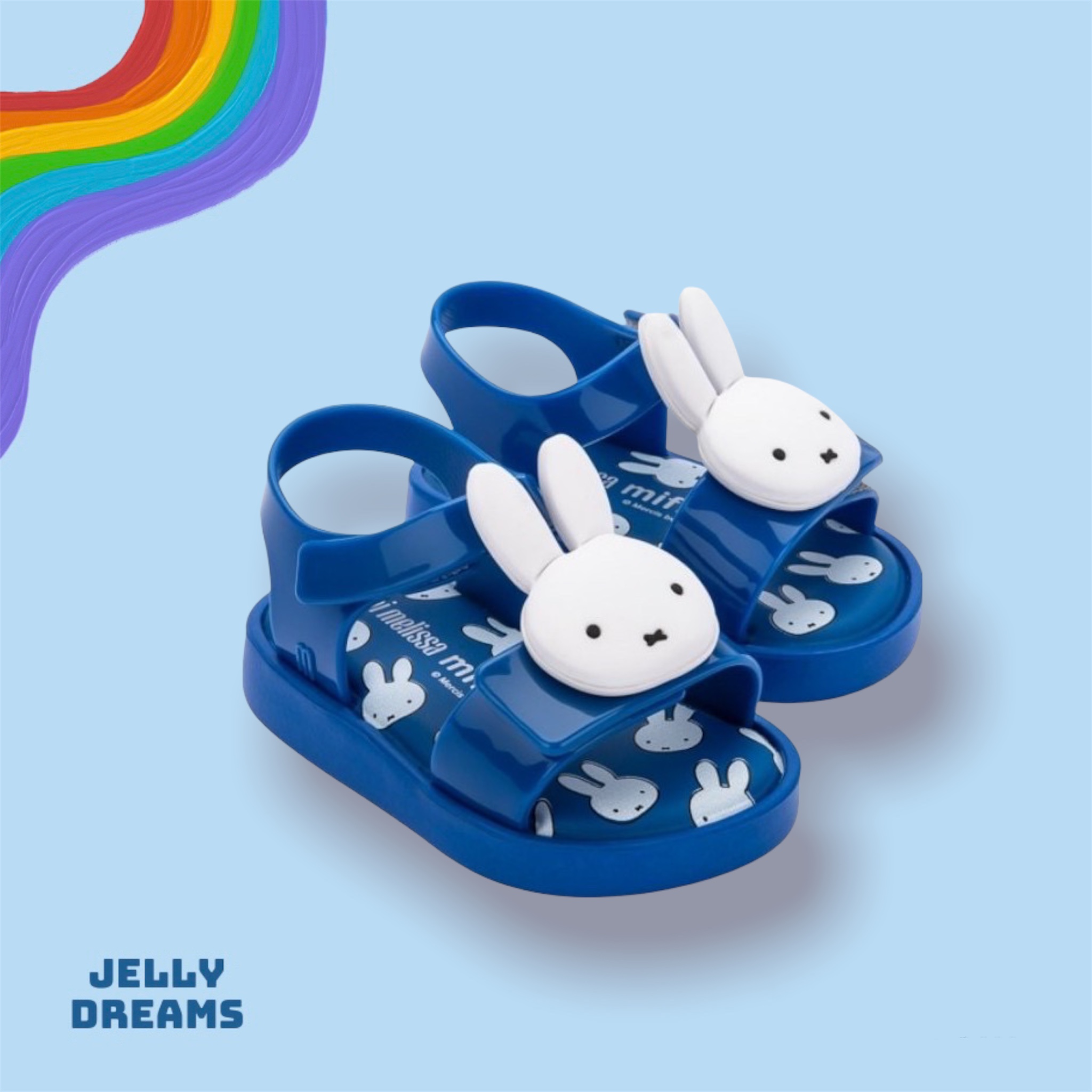 Giày nhựa thơm trẻ em mini melissa jump + miffy