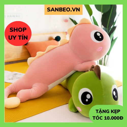 Gấu bông khủng long, khủng long đuôi tim siêu cute, ngộ nghĩnh chất liệu bông cao cấp, mềm mịn, size 40cm, phù hợp làm quà tặng ý nghĩa -