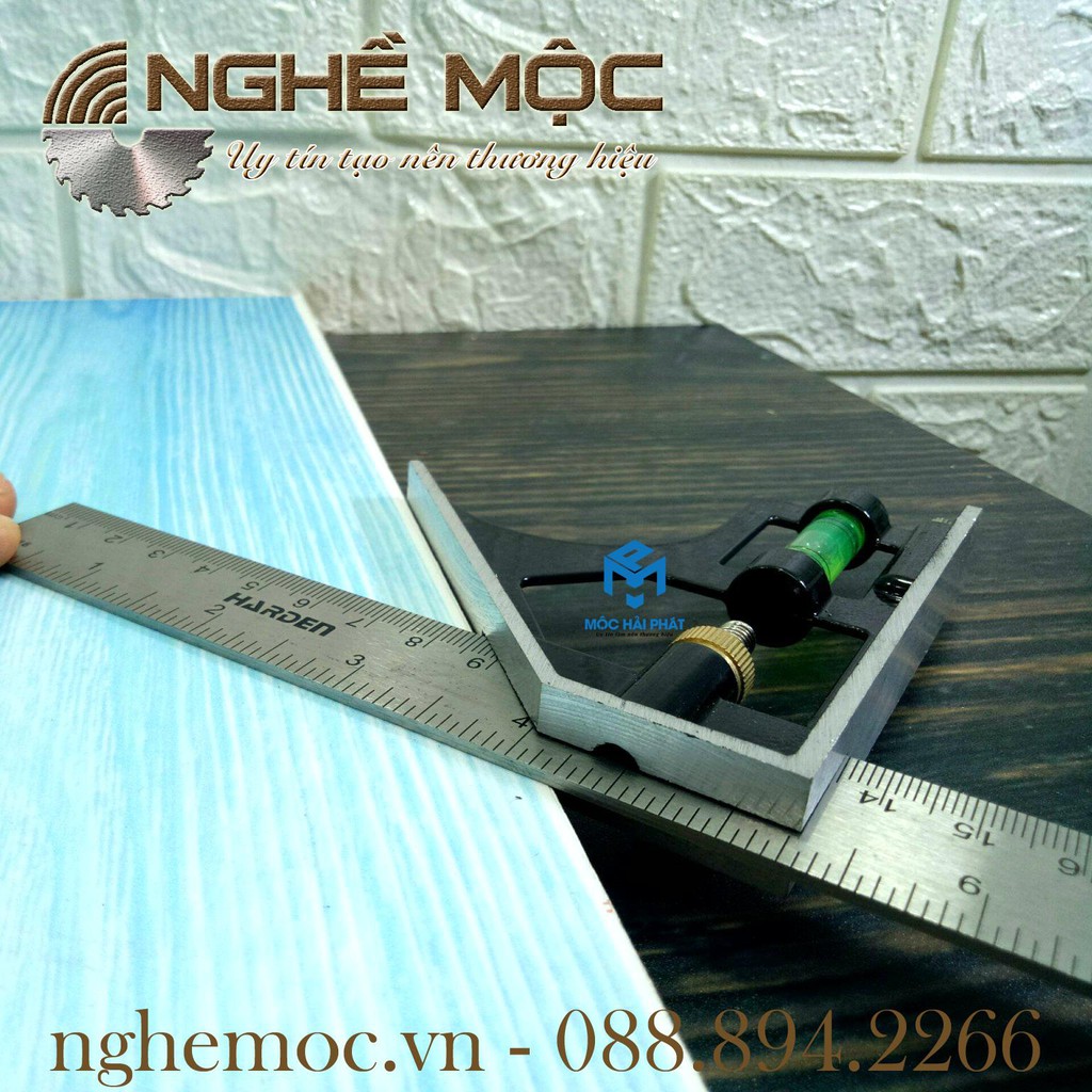 Thước ke góc vuông di chuyển đa năng harden 580720 - nghề mộc