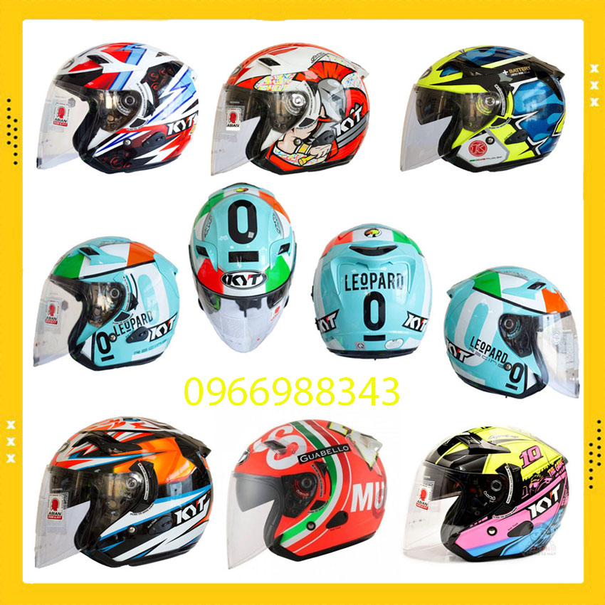 MŨ BẢO HIỂM KYT 3/4 VENOM 2 KÍNH TẶNG KHĂN NINJA + pinlock, BẢO HÀNH 24 THÁNG TRÊN TOÀN QUỐC - CAM KẾT GIÁ TỐT THỊ TRƯỜNG - BAO ĐỔI TRẢ TRONG VÒNG 5 NGÀY NẾU KHÔNG VỪA Ý