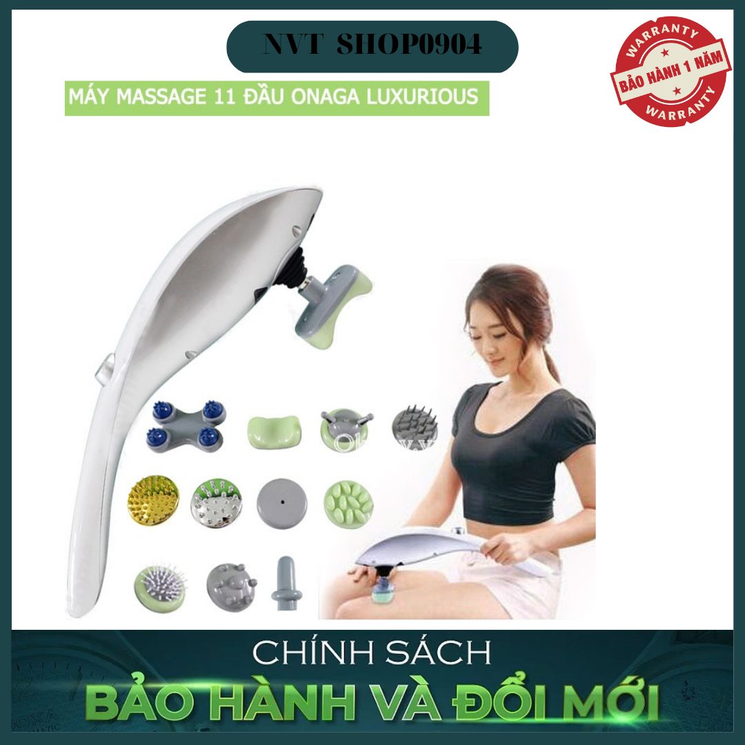 Máy massage cầm tay 11 đầu - máy mát xa cao cấp chính hãng