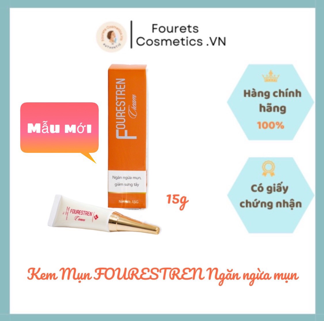 Kem mụn fourestren ngăn ngừa mụn