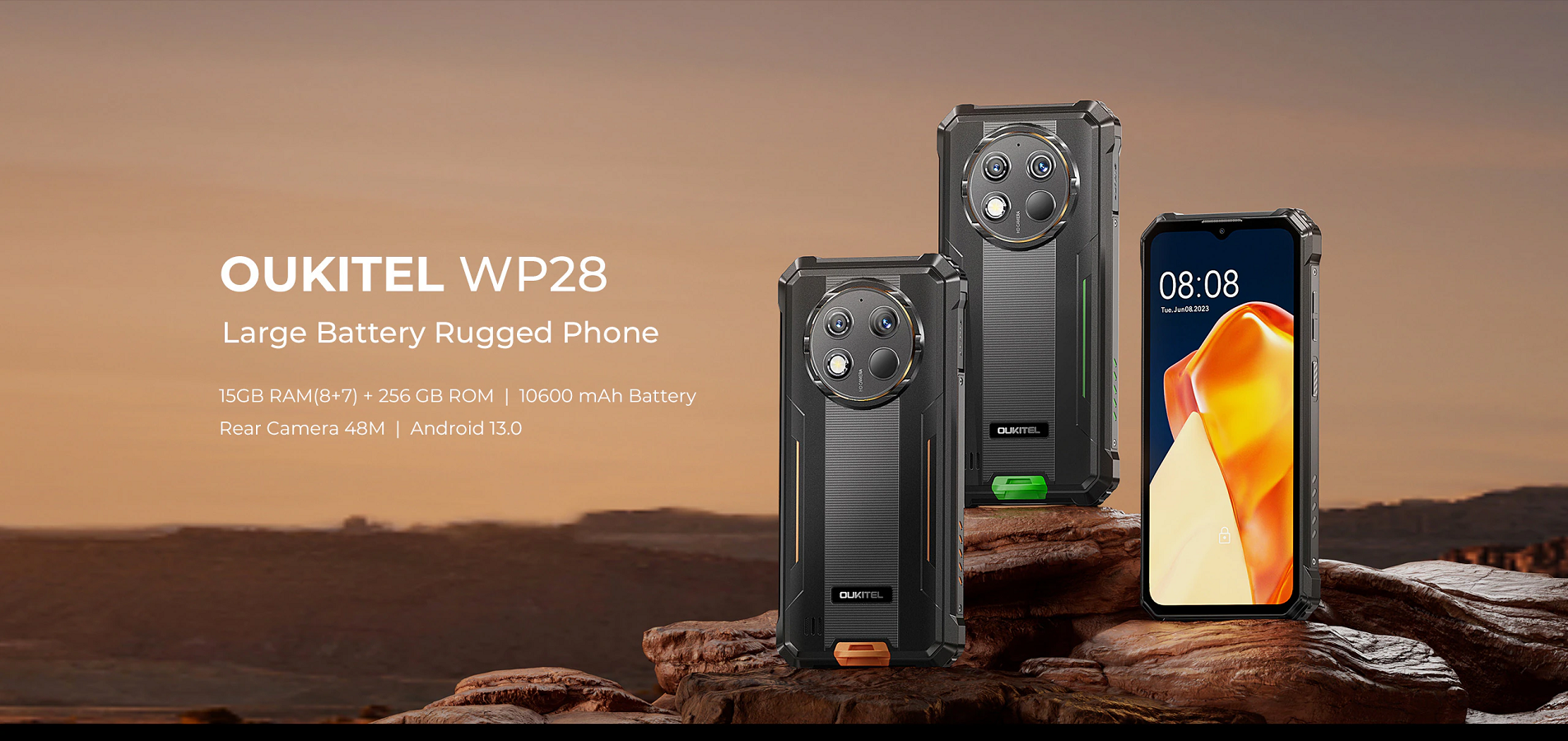 OUKITEL WP28 - KING OF RUGGEDPHONE [ Large battery, 15+256GB & 48MP Camera  you won't believe ] 