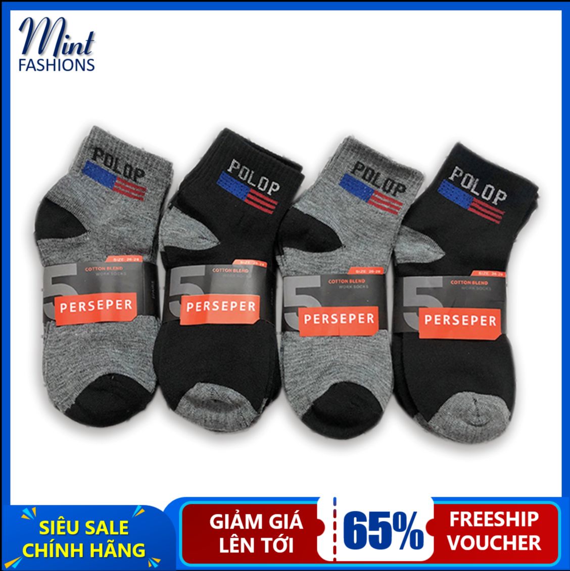 Combo 10 đôi tất cổ cao nam, vớ nam cotton cao cấp khử mùi thông hơi