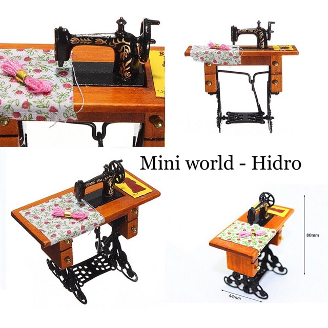 Mô hình máy may mini 1/12 trang trí nhà búp bê cam kết sản phẩm đúng mô tả chất lượng đảm bảo