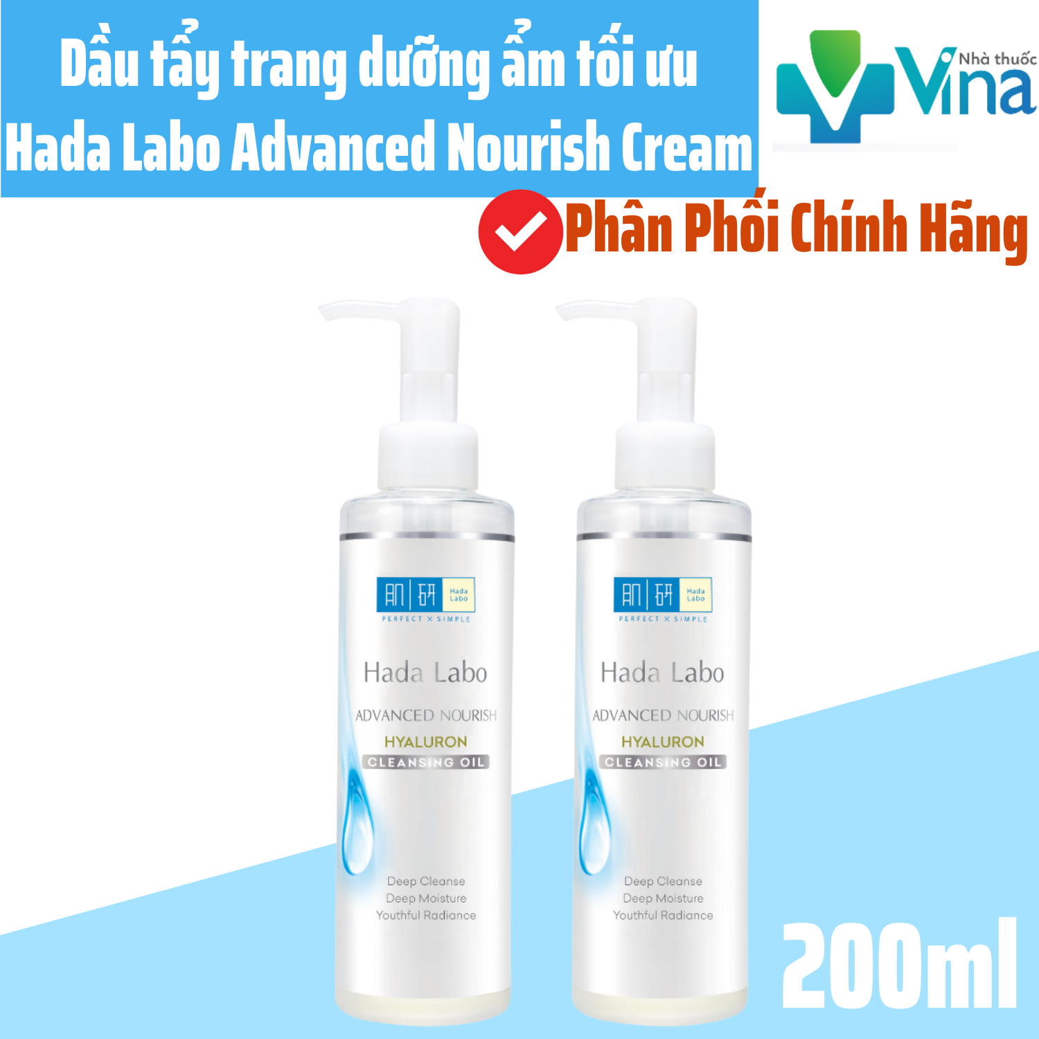 [HCM]Dầu .T.ẩ.y. Trang Hada Labo Advanced Nourish 200ml
