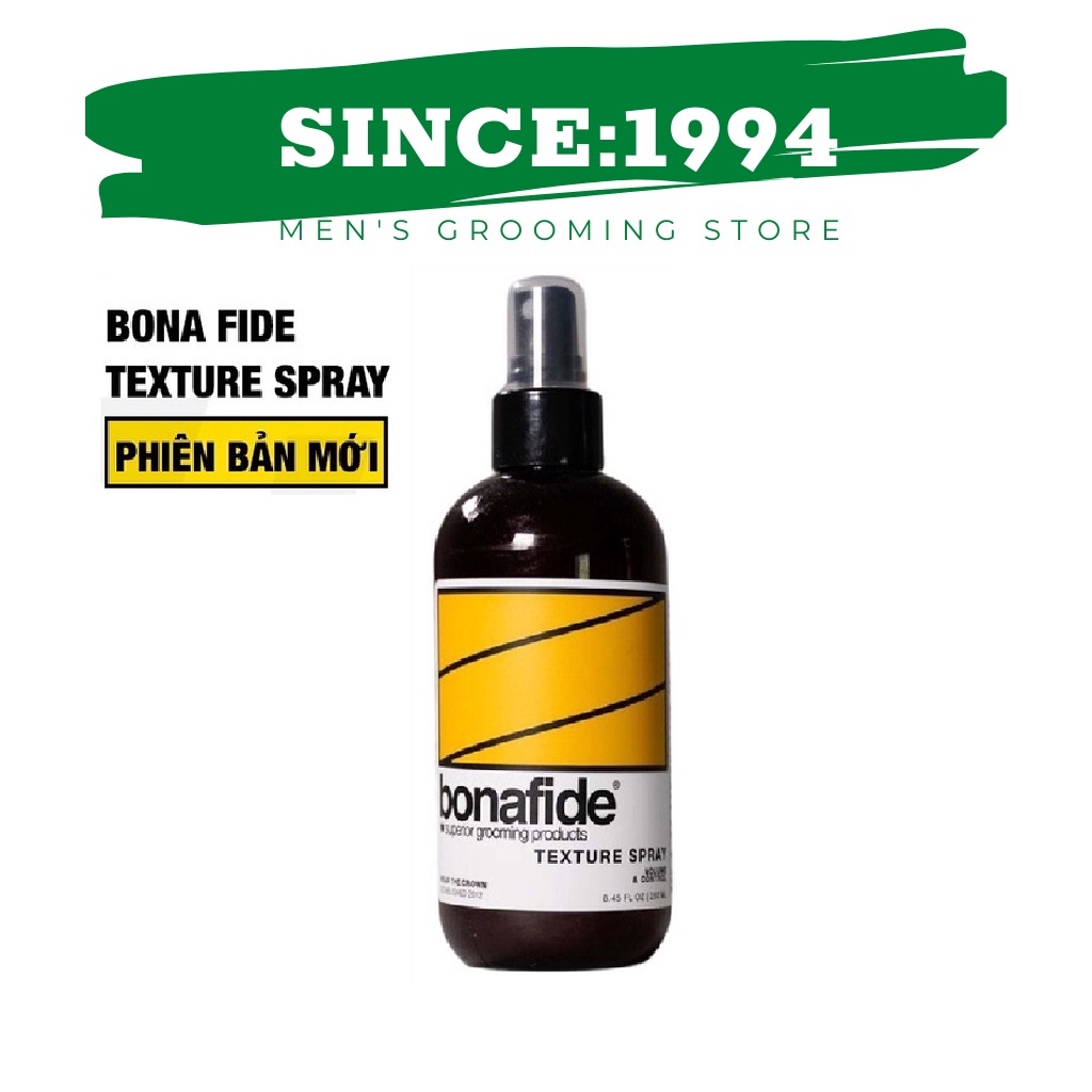Xịt dưỡng tóc tạo phồng bona fide texture spray 250ml usa