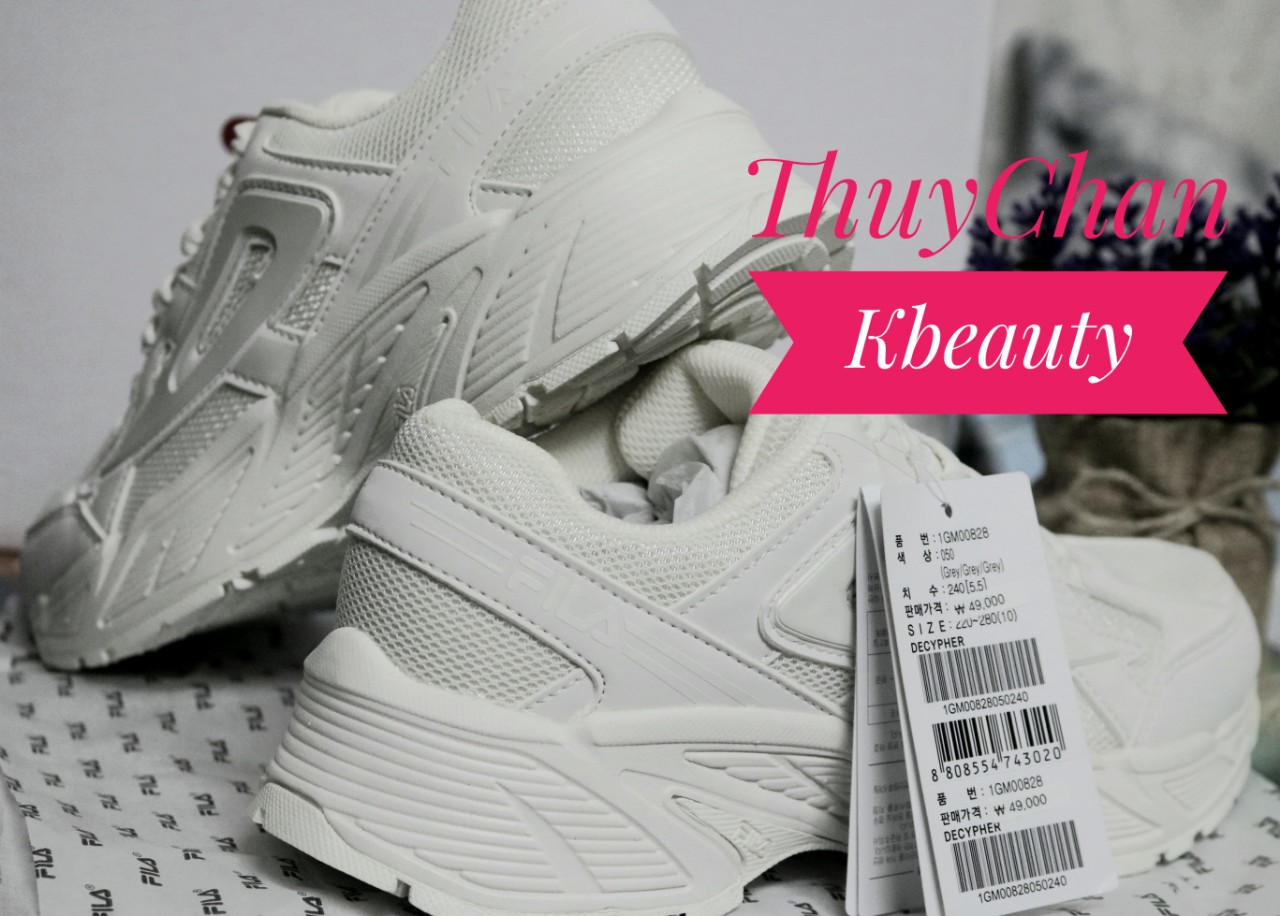 (#FILA) Giày sneakers Fila Decypher White 1GM00828 size 38