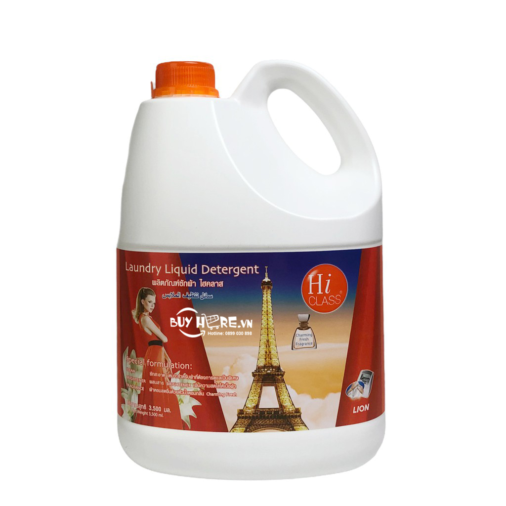 Nước giặt hi class 3500ml đậm đặc - hàng thái lan
