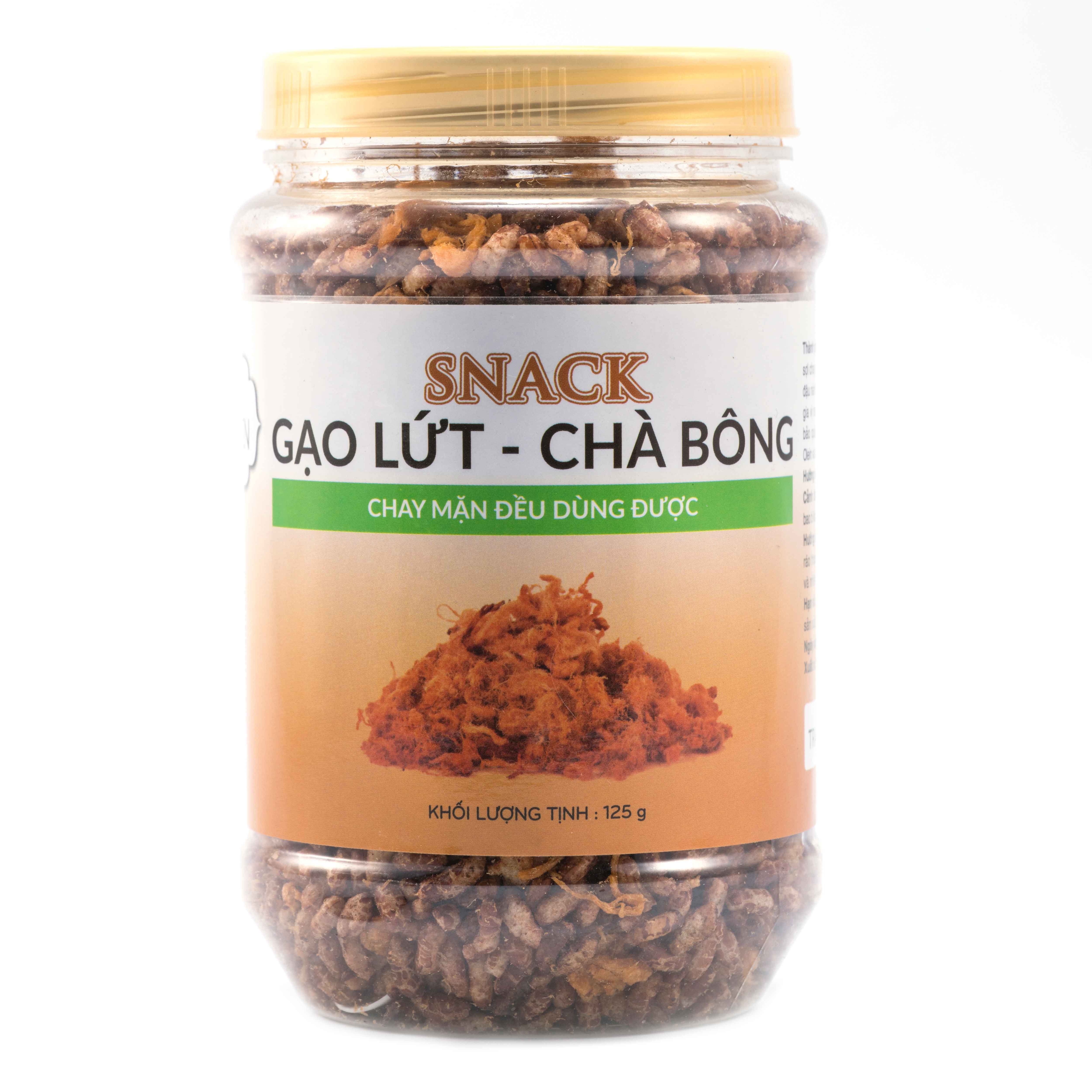 Gạo Lứt Chà Bông Sấy Hoa Sen (Hộp 125g)
