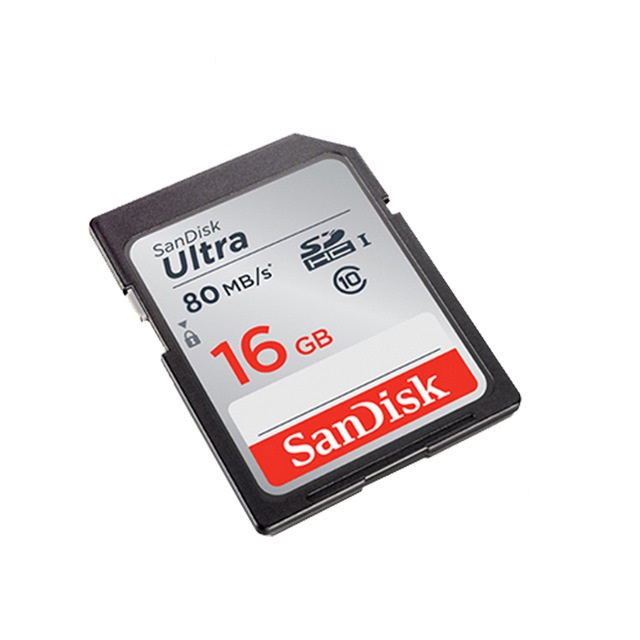 [Bh 5 Năm] Thẻ Nhớ SDHC 16Gb Sandisk Ultra Class 10 Uhs-I 80Mb/S Chính Hãng - Hoàng Yến Computer