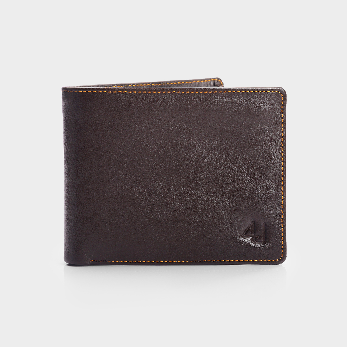 Bóp ví nam da bò thật 4U nhiều ngăn đựng tiền và thẻ tiện dụng F108 (Đen - Nâu)