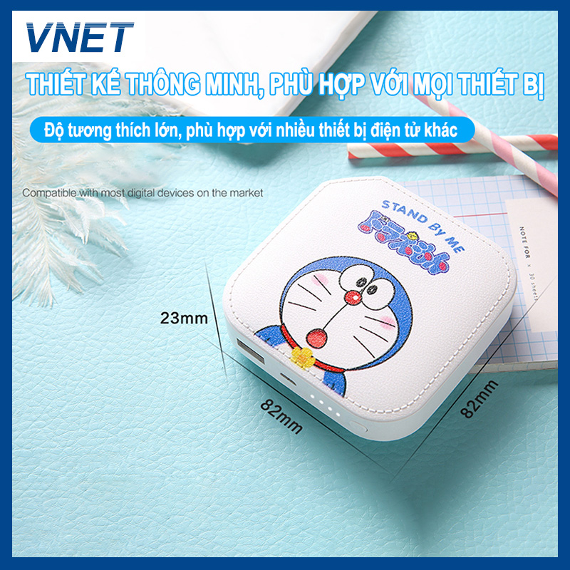 Pin sạc dự phòng 10000mAh mini Công suất lớn Sạc nhanh, 2 cổng USB,Siêu mỏng,Siêu nhẹ,Dành cho Android, Apple