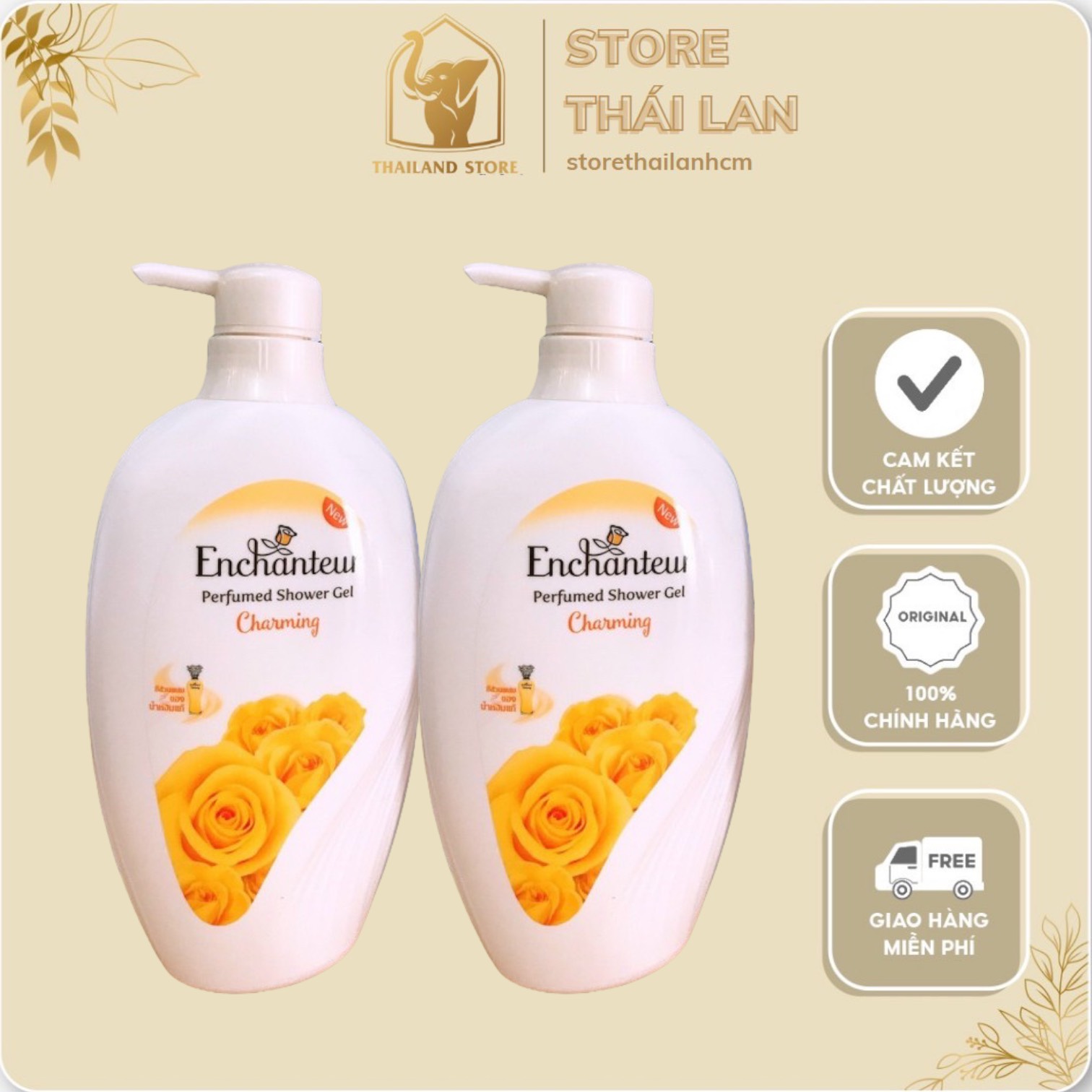 Sữa Tắm Nước Hoa Enchanteur 500ml Thái Lan - Mùi hương quyến rũ, lôi cuốn, thơm lâu