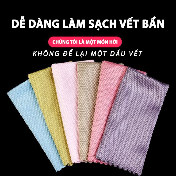 Khăn Lau Kính, Lau Gương, Lau Đa Năng Siêu Sạch