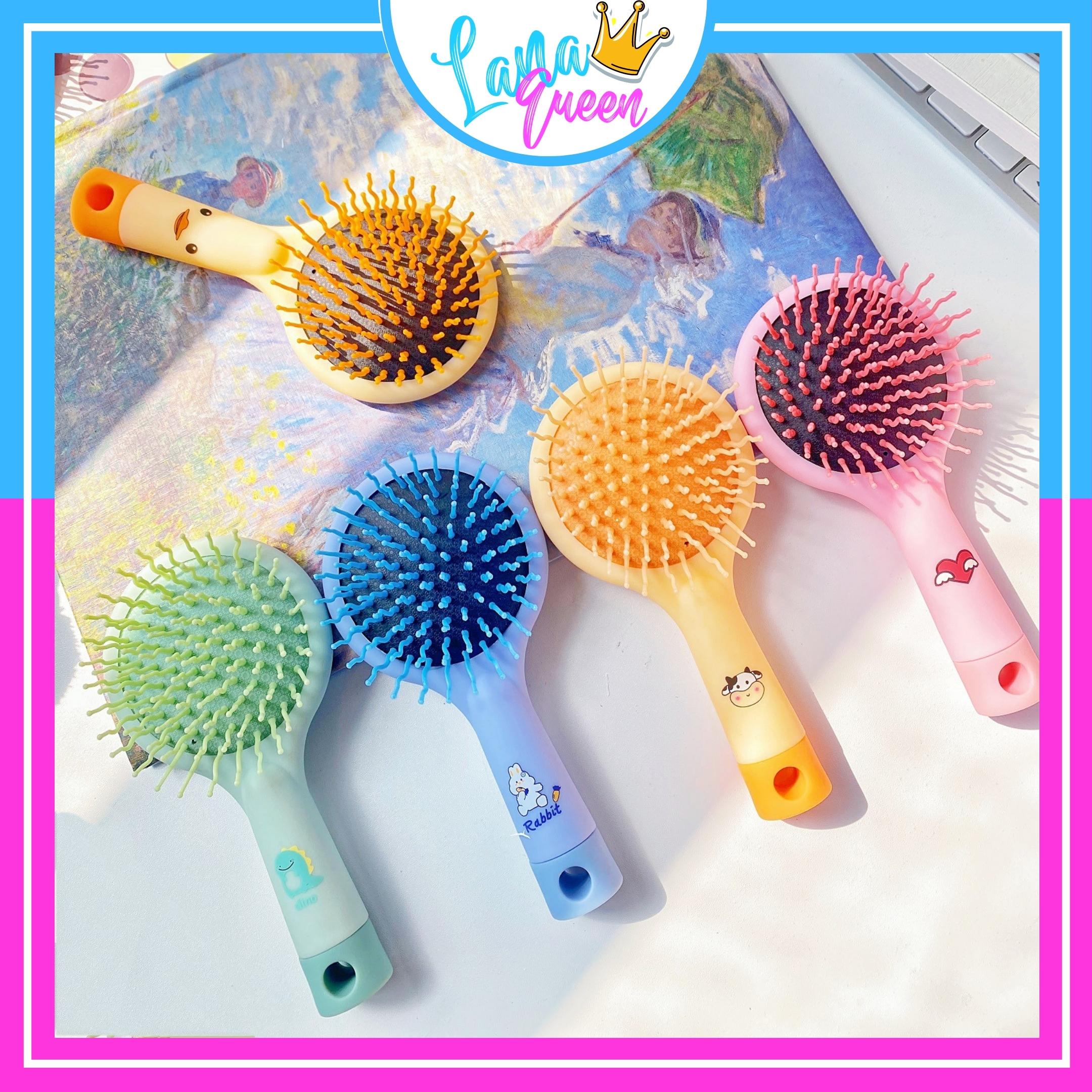 Lược Massage Cầm Tay Kèm Gương Hàng Cao Cấp - LANA QUEEN