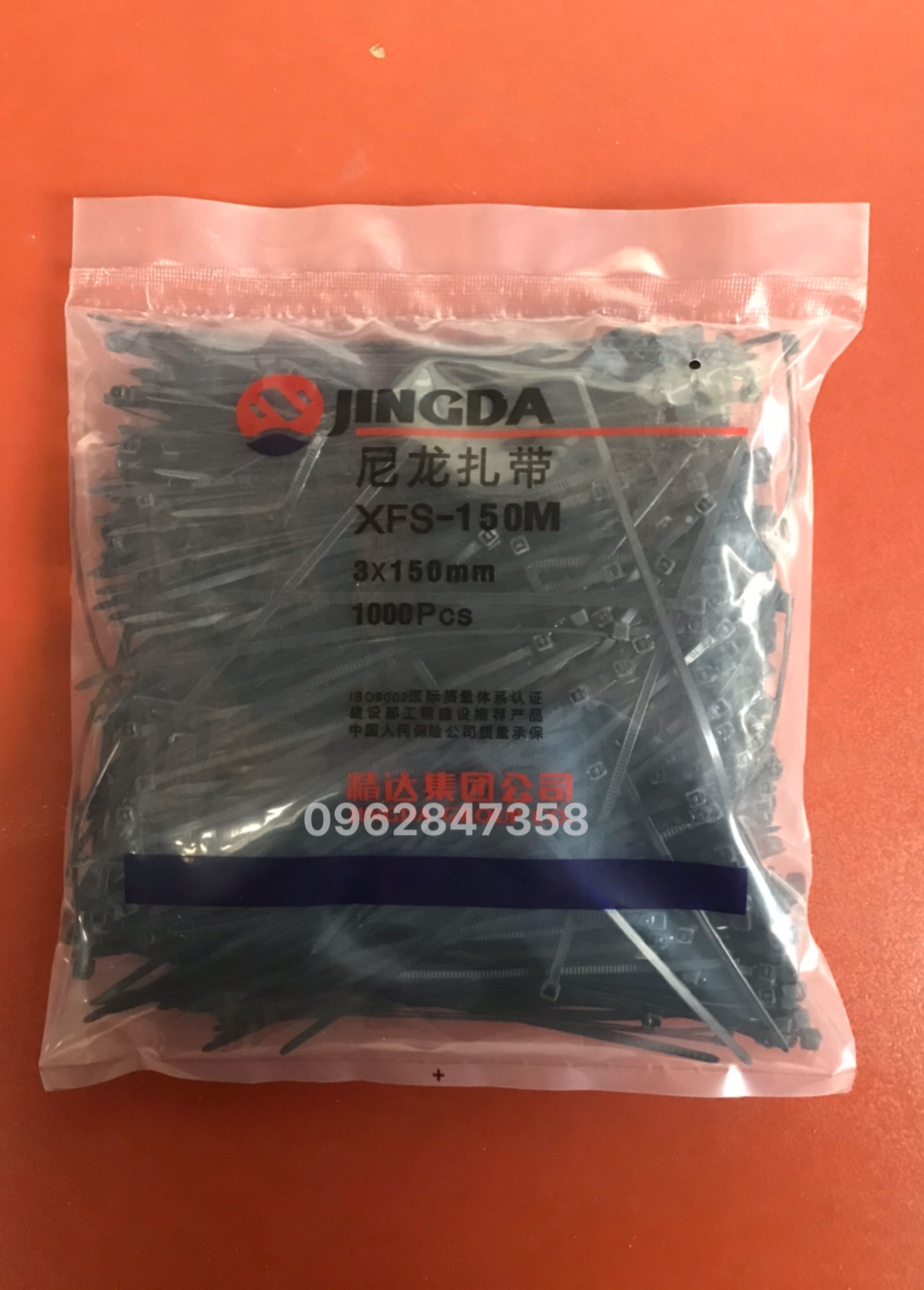 Túi 1000 dây thít nhựa 3x150mm giá rẻ