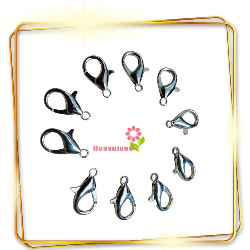 Combo 10 cái khóa càng cua size 12mm phụ kiện làm trang sức - Khóa càng cua