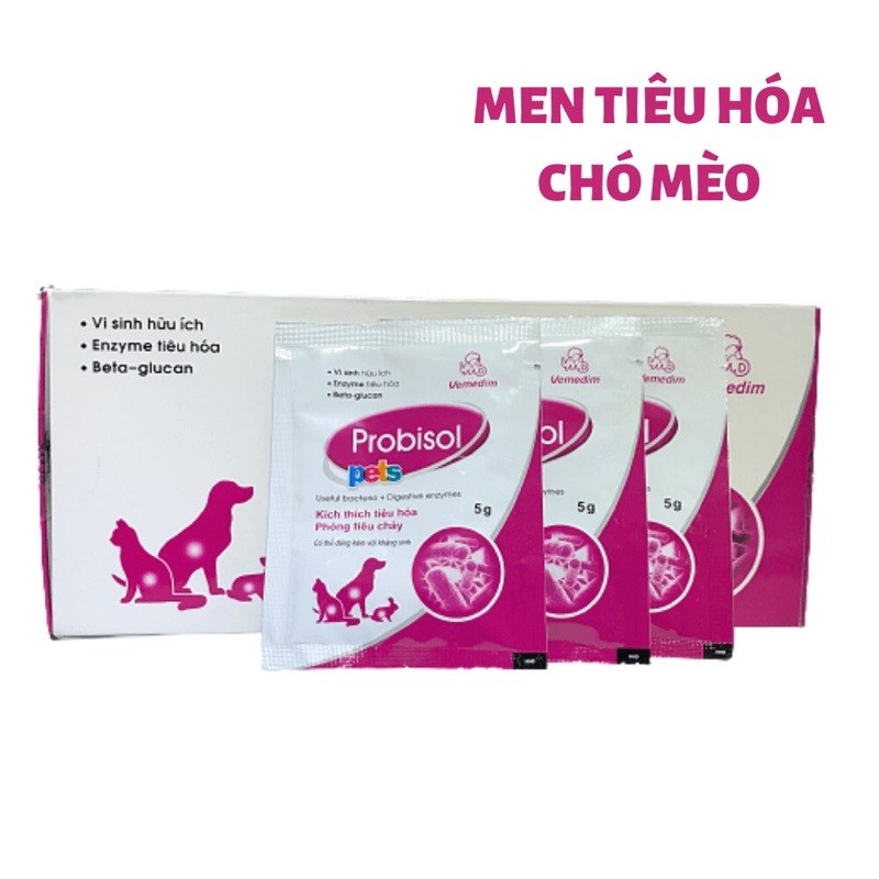Probisol men hỗ trợ tiêu hóa cho chó mèo gói 5g